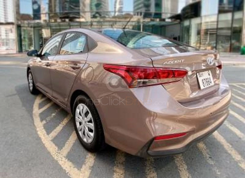 Rose goud Hyundai Accent 2020 for rent in Dubai 7